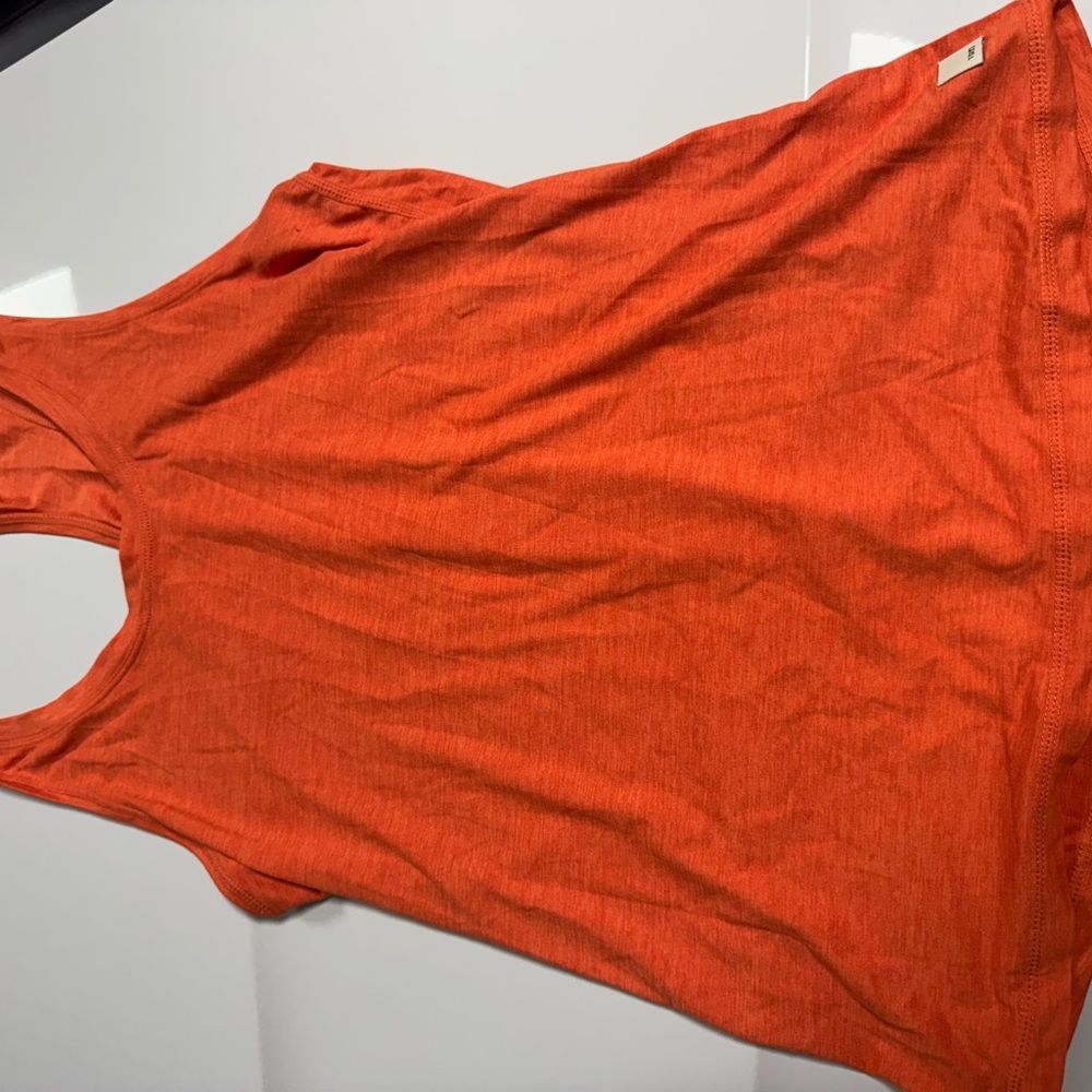 Women's Orange Sleeveless Vuori Top